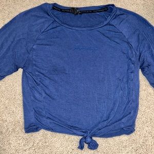 Alphalete front tie long sleeve